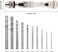 FineGood Hand Vice with 20pcs Precision Drill Bits Rotary Tool with Mini Twist Drill Bits for Resin Molds Jewelry Making Plastic Making.