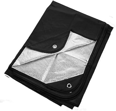 Arcturus Heavy Duty Survival Blanket &ndash; Insulated Thermal Reflective Tarp - 60" x 82". All-Weather, Reusable Emergency Blanket for Car or Camping (Black.