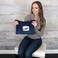 EverSnug Travel Blanket and Pillow - Premium Soft 2 in 1 Airplane Blanket with Soft Bag Pillowcase, Hand Luggage Sleeve and Backpack Clip (Navy Blue.