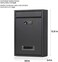 Jssmst Locking Mailbox Wall Mounted Vertical- Mail Boxes Large Capacity, 12. 6 x 8. 46 x 3. 35 Inch, SM-06 Medium Black.