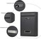 Jssmst Locking Mailbox Wall Mounted Vertical- Mail Boxes Large Capacity, 12. 6 x 8. 46 x 3. 35 Inch, SM-06 Medium Black.