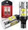 مصباح LASFIT 921 912 T15 CANBUS LED عكسي خالٍ من الأخطاء، ضوء أبيض، تصميم مطور جديد، عبوة من قطعتين.