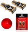 مصباح LASFIT 921 912 LED أحمر، مصابيح الفرامل الخلفية الثالثة، مصباح التوقف المركزي العلوي، أكثر سطوعًا بنسبة 300%، غير قطبي، عمر افتراضي 30000 ساعة، عبوة من 2.