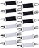 Ruisita 12 Pieces Fashion Fit Dress Clips Stainless Steel Elastic Clip Garments Glove Clips.