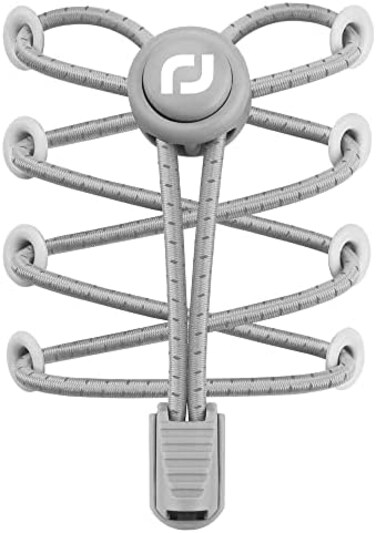 RJ-Sport Tieless Elastic Shoe Laces - Heavy Duty No Tie Shoelaces for Kids and Adult with Strong Lock and Speed Shoestrings.