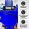 وسادة مقود Dubbs Hardware SEND IT مع دوناتس مجانية، مقود دراجة ترابية، مقود دراجة رباعية (أسود، دائري).