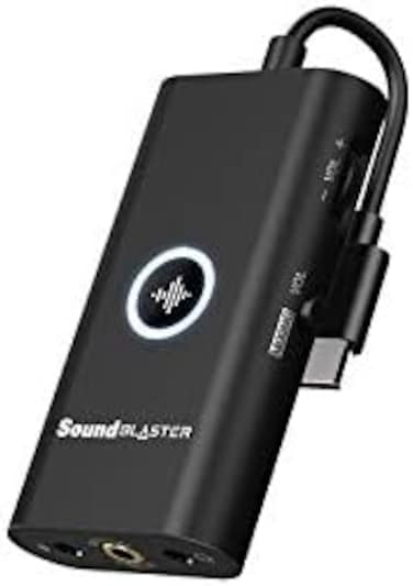 Creative Sound Blaster G3 USB-C External Gaming USB DAC and Amp for PS4, Nintendo Switch, Ft. GameVoice Mix (Audio Balance for Game/Chat, Mic/Vol Control and Mobile App Control, Plug-and-Play.