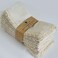 FINGERCRAFT 20X20 inch Oversized Dinner Napkins Premium Cotton Flax 12 Pack Natural Premium Quality Mitered Corners With Elegant Lace for Everyday Use Napkins are Pre Shrunk And Good Absorbency With L