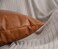 HOMFINER Faux Leather Throw Pillow Covers, 18 x 18 inch Set of 2 Thick Cognac Brown Modern Solid Decorative Square Bedroom Living Room Cushion Cases for Couch Bed Sofa.