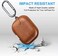 Maxjoy for AirPods Pro 2 Case Leather, Airpods Pro Leather Case Cover with Keychain Airpods Strap Compatible with Apple Airpods Pro 2nd Generation 2023 2022/ AirPods Pro 2019 (Front LED Visible,Brown.