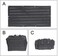 Hooke Road JK Wrangler Tailgate Storage Bags Back Door Cargo Organizer Kit for 2007-2018 Jeep JK WranglerUnlimited.