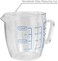 EIKS Excelity 9oz/250ml Glass Measuring Cups Coffee Milk Frothing Pitcher for for Espresso Cappuccino Latte Maker in Kitchen Restaurant.