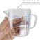 EIKS Excelity 9oz/250ml Glass Measuring Cups Coffee Milk Frothing Pitcher for for Espresso Cappuccino Latte Maker in Kitchen Restaurant.