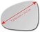 CAR MIRROR BAZAR زجاج بديل جديد مع لاصق كامل الحجم لسيارة فولكس فاجن طوارق موديلات 2011-2017، جانب السائق الأيسر.