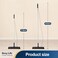 Yocada (130cm- Floor Squeegee 130cm Broom Perfect for Shower Bathroom Kitchen Home Tile Pet Hair Fur Floor Marble Glass Window Water Foam Cleaning Long Adjustable Removable Handle Anti-Static Ho.