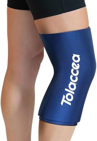 Tolaccea HotCold Therapy Flexible Ice Packs Cold Therapy Compression Sleeve Reusable Gel Pack for Injury Cold Wrap for Knee Calf Ankle Elbow.
