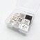 Magerial 9 PCS Element Cube Set 10mm Density Cubes Up to 99. 99% Purity Daily Metal Cubest Titanium Carbon Lead Nickel Iron Copper Zinc Aluminium Tin.