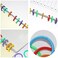 PZRT 12pcs 35mm Plastic Loose Leaf Rings Flexible Book Binding Opening Ring Scrapbook Notebook Creative DIY Binder Rings(Yellow.