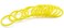 PZRT 12pcs 35mm Plastic Loose Leaf Rings Flexible Book Binding Opening Ring Scrapbook Notebook Creative DIY Binder Rings(Yellow.