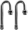 Aracey Dually Valve Stem Extensions, Set of 2Pcs,Heavey Duty, 180 Degree Metal Dual Wheel Valve Stem Extenders for for Truck Tires, RV, Trailer or Other Heavy dualies Wheel Vehicles.