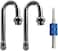 Aracey Dually Valve Stem Extensions, Set of 2Pcs,Heavey Duty, 180 Degree Metal Dual Wheel Valve Stem Extenders for for Truck Tires, RV, Trailer or Other Heavy dualies Wheel Vehicles.