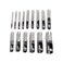Utoolmart Round Steel Hollow Punch Set 3mm to 25mm Leather Craft Hollow Hole Punch Tools 15Pcs.
