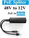 Revotech PoE Splitter 12V 1A Output with IEEE 802. 3af Standard Compliant 10,100Mbps Power Over Ethernet Splitter Adapter for Security IP Camera CCTV Surveillance Device 5. 5x2. 1mm (PS5712P Black.