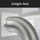 Repa Market 4" Inch Duct Connector Flange - Plastic Straight Pipe Flange for Heating Cooling - Inlet Outlet Ventilation System - Ducting Coupling Wall Plate - Assembly Joint (100mm.