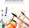Nicpro 15 PCS Round Watercolor Paint Brushes Bulk, Professional Artist Painting Brush Set for Water Color Acrylic Oil, Detail, Model, Gouache, Ink, Art PaintbrushRose Gold Ideal Women Gift.
