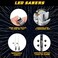 عصي إضاءة سابر تشوبس LIGHTTICKS LIGHT UP STAR WARS LED قابلة لإعادة الاستخدام، عصي إضاءة سوشي، مقبض قابل للإزالة، آمنة للغسل في غسالة الصحون، 8 أوضاع ألوان، زوج واحد.