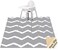 WOMUMON Large Splat Mat for Under High Chair/Arts/Crafts, Washable, Waterproof, Non Slip, Portable Floor Protector for Baby, Kids, Durable Spill, Splash Mat for Pet (Chevron.