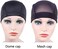YANTAISIYU 5 PCS/Lot Black Mesh Cap Wig Cap for Making Wigs Stretchable Hairnets with Wide Elastic Band (Mesh Cap L.