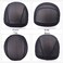 YANTAISIYU 5 PCS/Lot Black Mesh Cap Wig Cap for Making Wigs Stretchable Hairnets with Wide Elastic Band (Mesh Cap L.