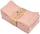 FINGERCRAFT Cloth Napkins Dinner Washable in Cotton Linen Fabric,Blush 12 Pack,Premium Quality, Mitered Corners for Every Day Use Napkins are Pre Shrunk and Good Absorbency Dusty Pink.