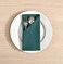 FINGERCRAFT Dinner Cloth Napkins, Cotton Linen Blend Fabric, 12 Pack Easter Special, Mitered Corners for Every Day Use Napkins are Pre Shrunk and Good Absorbency Teal.