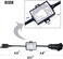 CARROFIX USA to European Trailer Light Converter 4-Way Flat Connector (US Vehicleto 7-Way Round Plug (European Trailer.