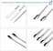 Mudder 22 Pieces Stainless Steel Lab Spatula Micro Scoop Set Laboratory Sampling Spoon Mixing Spatula for Powders Gel Cap Filler.
