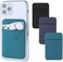 Fulgamo 3Pack Cell Phone Card Holder for Back of Phone,Stretchy Lycra Stick on Wallet Pocket Credit Card ID Case Pouch Sleeve Self Adhesive Sticker for iPhone Samsung Galaxy Android-Dark GreenBlue Gra