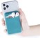 Fulgamo 3Pack Cell Phone Card Holder for Back of Phone,Stretchy Lycra Stick on Wallet Pocket Credit Card ID Case Pouch Sleeve Self Adhesive Sticker for iPhone Samsung Galaxy Android-Dark GreenBlue Gra