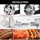 Mudder 4 Pieces Sausage Stuffer Kit 3 Different Sizes Stainless Steel Grinder Tubes with Sausage Stuffer Ring for Size 5 Meat Grinder Food Maker Kit.