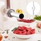 Mudder 4 Pieces Sausage Stuffer Kit 3 Different Sizes Stainless Steel Grinder Tubes with Sausage Stuffer Ring for Size 5 Meat Grinder Food Maker Kit.