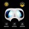 Namsan Dog Goggles for Large Dogs, Wide Nose, Soft Frame, Anti-UV Tactical Sunglasses, Medium to Large Breed, SummerWinter Eye Protection, Adjustable, White.