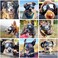 Namsan Dog Goggles Medium-Large Dog Anti-UV Sunglasses Windproof Snowproof Soft Frame Glasses for Long Snout Dogs Eyes Protection, Black.