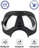 Namsan Dog Goggles Medium-Large Dog Anti-UV Sunglasses Windproof Snowproof Soft Frame Glasses for Long Snout Dogs Eyes Protection, Black.