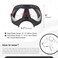Namsan Dog Goggles Medium-Large Dog Anti-UV Sunglasses Windproof Snowproof Soft Frame Glasses for Long Snout Dogs Eyes Protection, Black.
