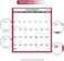 Artfan 2023 Wall Calendar - 2023 Wall Calendar with Julian Date, January 2023 - December 2023, Thicker Paper, Bonus Pocket, 34. 3" x 22. 8", XLarge, Vertical - Red.