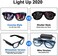 YouRfocus Wireless Led Light up Glasses 2 Pack Glow in The Dark Neon Glasses for Rave Party, EDM.