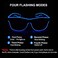 YouRfocus Wireless Led Light up Glasses 2 Pack Glow in The Dark Neon Glasses for Rave Party, EDM.
