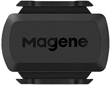 Magene Outdoor/Indoor Speed/Cadence Sensor for Cycling, Wireless Bluetooth/AntBike Computer RPM Sensor for Road Bike or Spinning Bike and Trainers Compatible with Onelap, Wahoo Fitness, Zwift,.