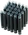Asvine Fountain Pen Ink Cartridges Black Color, Set of 30 Refill Ink Cartridges, 3. 4 mm Bore Diameter.